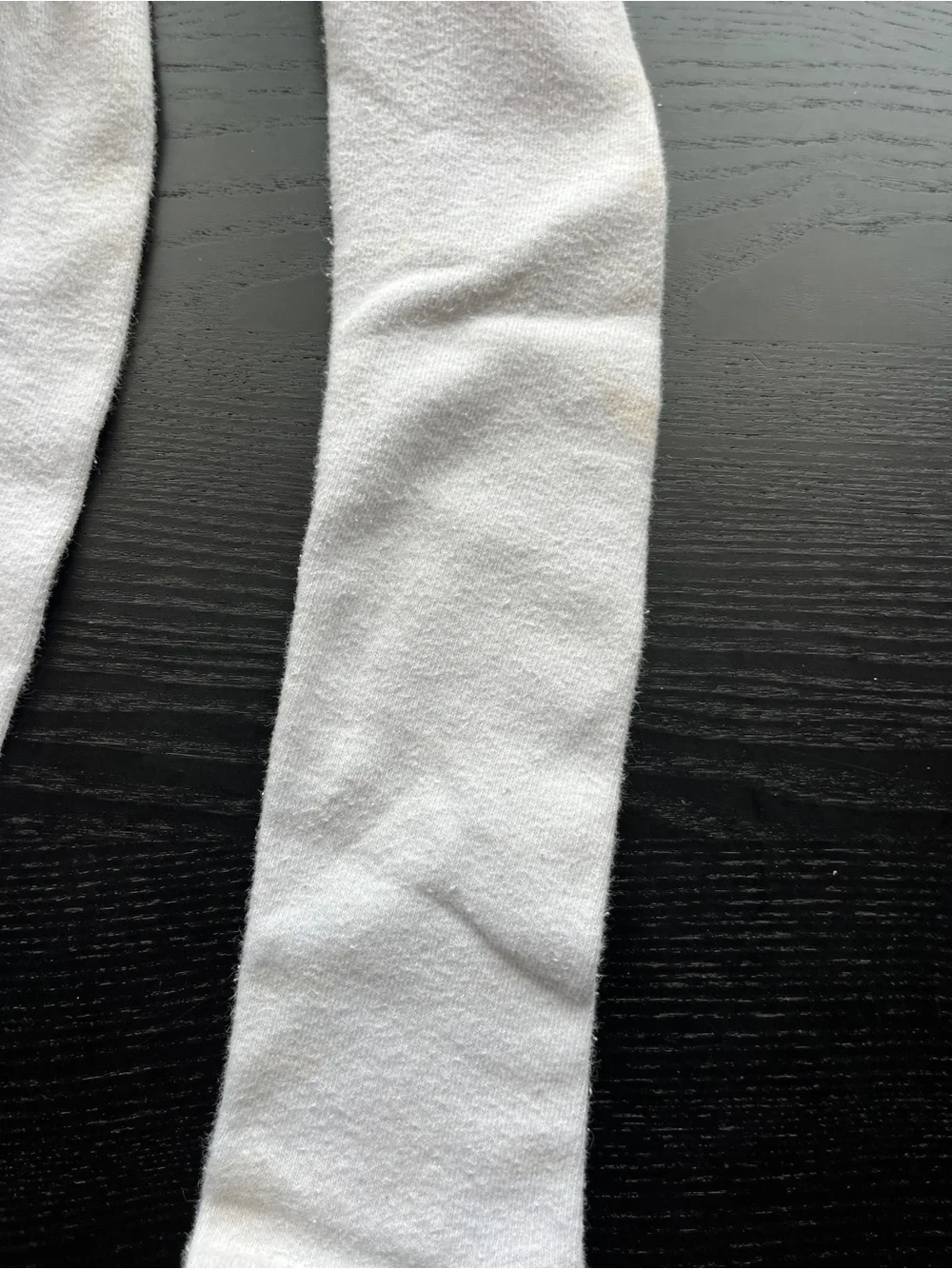 Girls Off White Knit Tights Size 7-10 Stretch Full Length Stockings